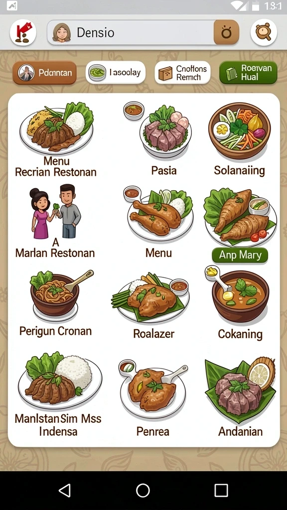 exototo - Tampilan antarmuka yang user-friendly dan menarik.