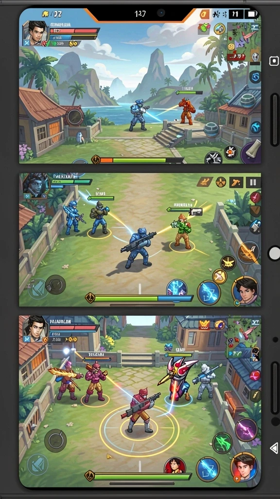 f7f7 - Screenshot dari level menengah yang menantang.