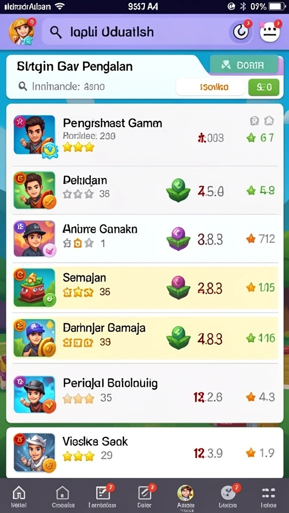 pt89 - Tampilan level yang menantang dan penuh warna.